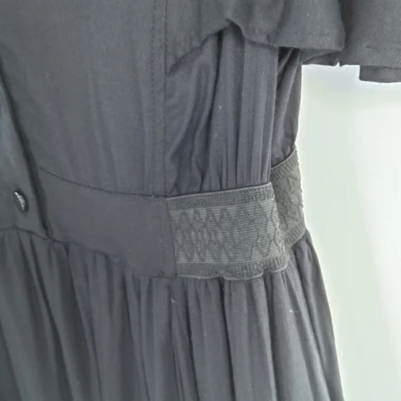 DOUBLE ZERO FLUTTER SLEEVE COWL NECK DRESS SIZE MEDIUM - Picture 4 of 7